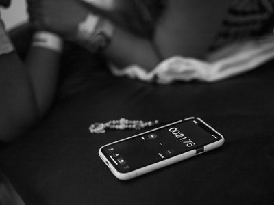 Stopwatch showing elapsed time of an intense workout.